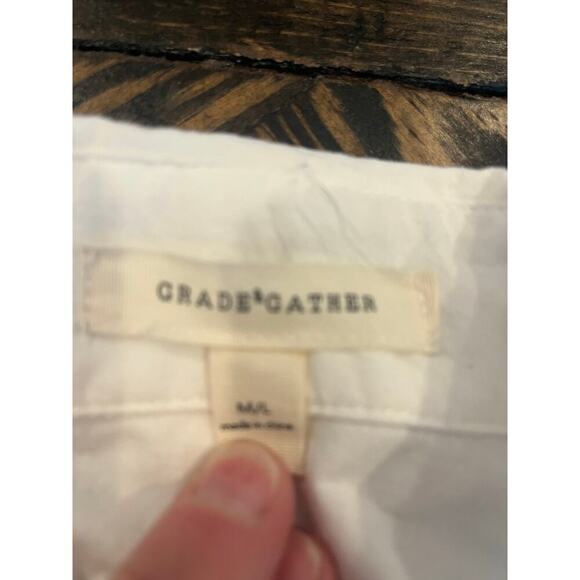 Oversized Sheer White Button Down Women Medium/Large Beachy Trip Resort Coverup - Picture 2 of 9